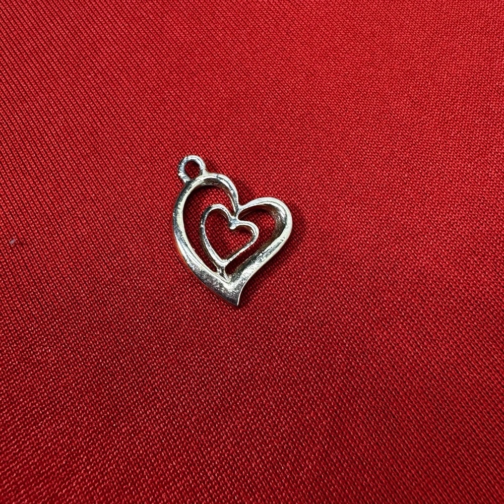 Gold Tone Double‎ Heart Charm